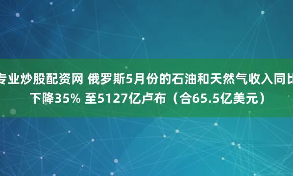专业炒股配资网 俄罗斯5月份的石油和天然气收入同比下降35% 至5127亿卢布（合65.5亿美元）